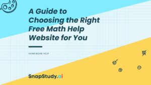 A Guide to Choosing the Right Free Math Help Website for You